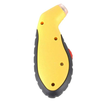 Cedar Digital Gauge for Checking Tire Pressure on Daily Drives - yellow handheld digital tire pressure gauge for quick commute checks