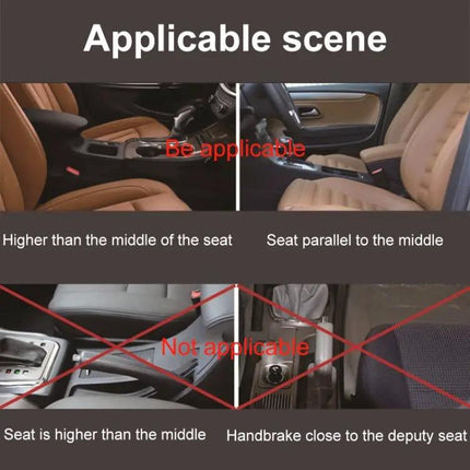 Universal Car Seat Gap Storage Box with Elbow Support Pad