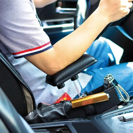 Universal Car Seat Gap Storage Box with Elbow Support Pad