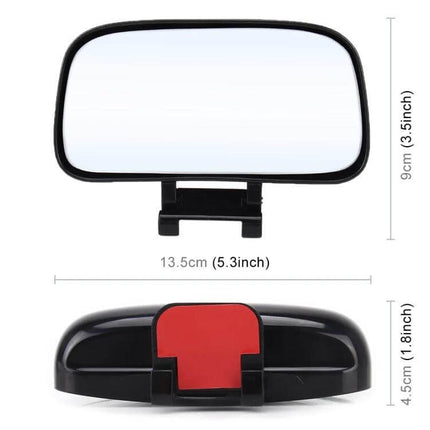 Rotatable Blind Spot Assistant Mirror for Vehicle Visibility - compact left-side adhesive auxiliary mirror for improved lane-change safety