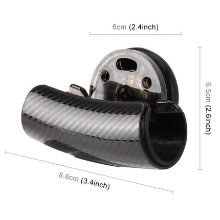 Universal Car Steering Wheel Spinner Knob for Easy Driving - black ergonomic rotating grip with dimensions 8.6x6.5x6cm for easier parking and tight turns