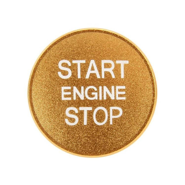 Aluminum Alloy Decorative Trim for Audi Start Button gold round start engine stop cover, lightweight aluminum alloy interior upgrade