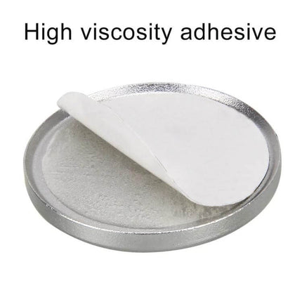 Aluminum Alloy Decorative Trim for Audi Start Button round adhesive pad showing high viscosity backing for secure installation