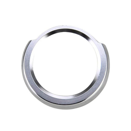 BMW Aluminum Alloy Engine Start Key Button Trim Decoration - silver circular aluminum start button bezel for BMW interior refresh