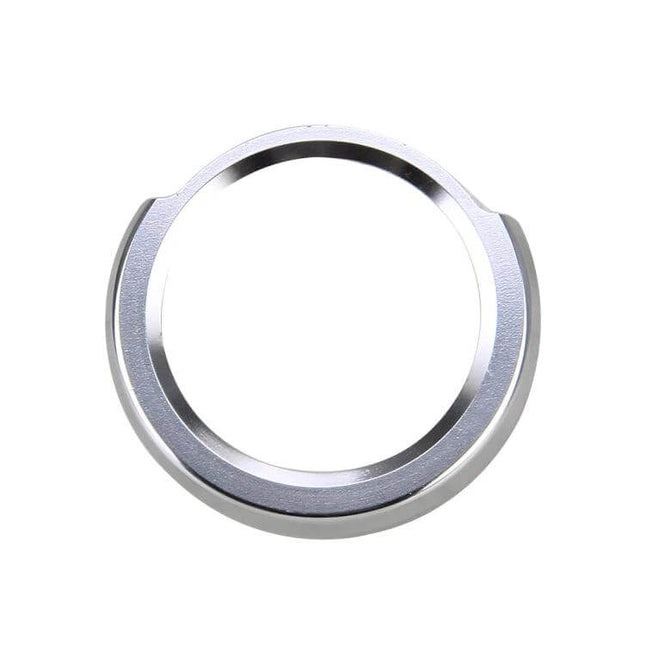 BMW Aluminum Alloy Engine Start Key Button Trim Decoration - silver circular aluminum start button bezel for BMW interior refresh