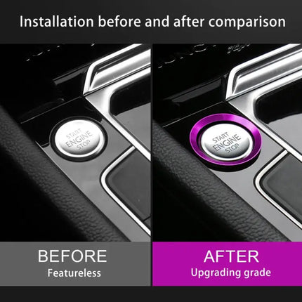 Engine Start Button Decorative Trim for Volkswagen Vehicles