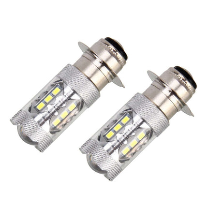 Bright White Headlights for Motorcycle Night Use - pair of LED motorcycle bulbs with multiple SMD chips for improved night visibility and energy-efficient lighting