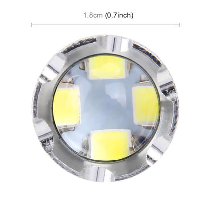 Bright White Headlights for Motorcycle Night Use - close-up LED bulb headlight lens 0.7 inch