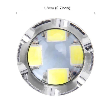 Car LED Brake Lights 12V for Everyday Driving Easy Install close-up of 12V LED brake bulb with four LEDs and 0.7in diameter