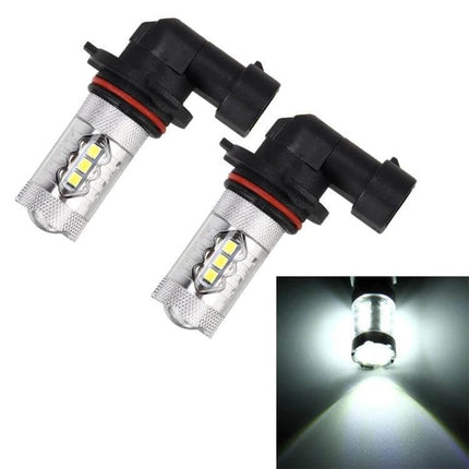Two Pack Fog Light Kit With White LEDs For Cars Plug And Play LED HB4/9006 replacement bulbs 16-piece kit bright white plug-and-play