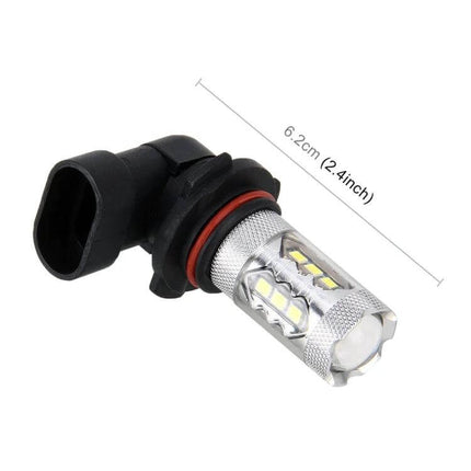 Two Pack Fog Light Kit With White LEDs For Cars Plug And Play - HB4/9006 16-LED bulb plug-and-play replacement for improved fog visibility