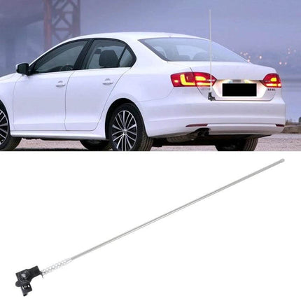 105cm Long Car Antenna Aerial for Radio Reception mounted on a sedan rear for improved AM/FM signal