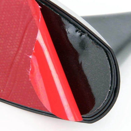 Short 6.5cm Car Antenna Aerial for Improved Radio Reception – compact black adhesive-mount antenna showing red protective film peeling