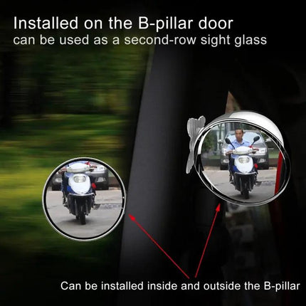 Wide Angle Adjustable Blind Spot Rear View Mirror for Vehicles