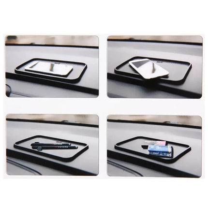 Multi-Purpose Car Dashboard Anti-Slip Mat for Securing Devices holding phone sunglasses coins on dashboard without residue