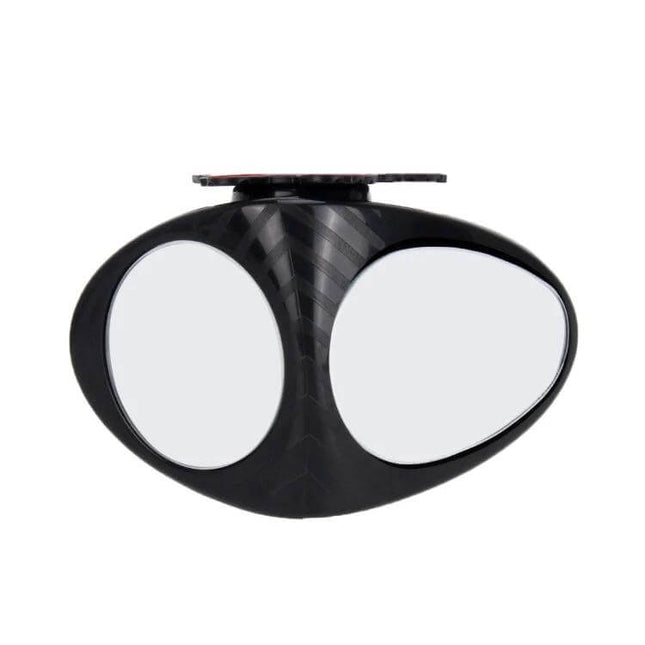 Right Side Blind Spot Assistant Mirror for Cars in Black and White mounted lower left side mirror for improved front wheel and lane visibility