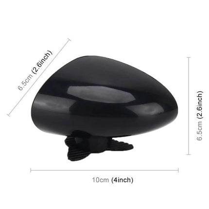 Right Side Blind Spot Assistant Mirror for Cars in Black and White mounted clip-on black housing 10cm (4in) compact design for left side mirror