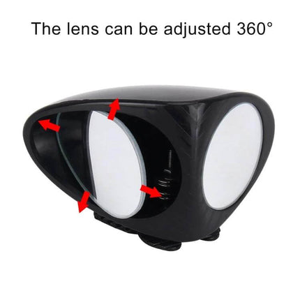 Right Side Blind Spot Assistant Mirror for Cars in Black and White - adjustable 360° black auxiliary mirror for left side lower mount
