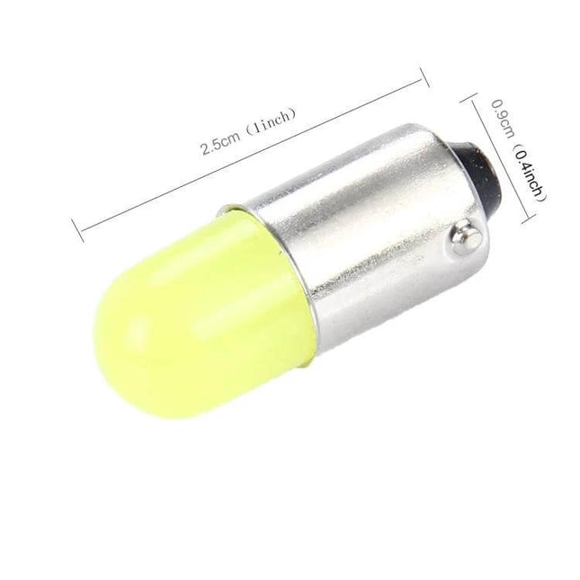 2-Pack Car Clearance Light Lamp For Everyday Driving - close-up yellow LED clearance lamp with tool-free installation, 2.5cm length, vehicle marker light