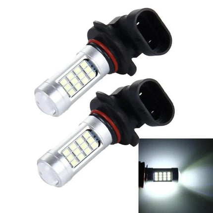 2-Pack LED Car Fog Lights for Clear Night Visibility - slim 2-bulb kit with adjustable bracket, bright white LED panels for improved fog night driving