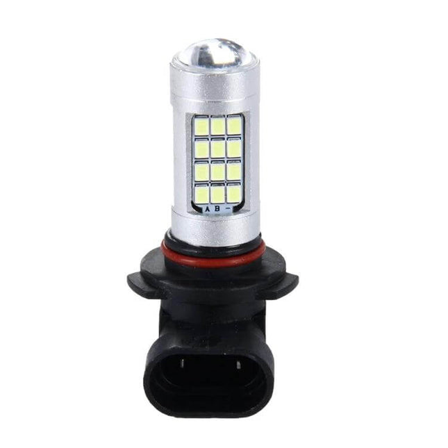 2-Pack LED Car Fog Lights for Clear Night Visibility - single LED fog bulb with slim housing and adjustable bracket, easy install, bright white illumination