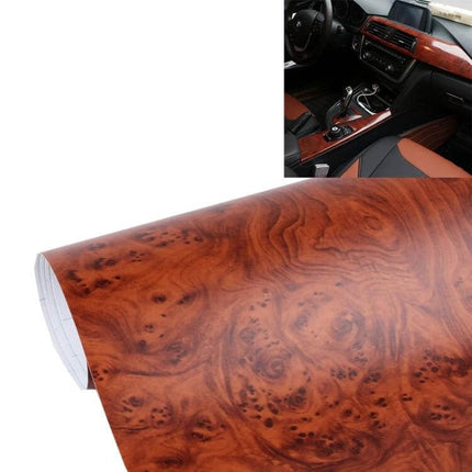 High Gloss Carbon Fiber Vinyl Wrap for Vehicle and Home Surfaces applied to wood-grain dashboard and interior trim