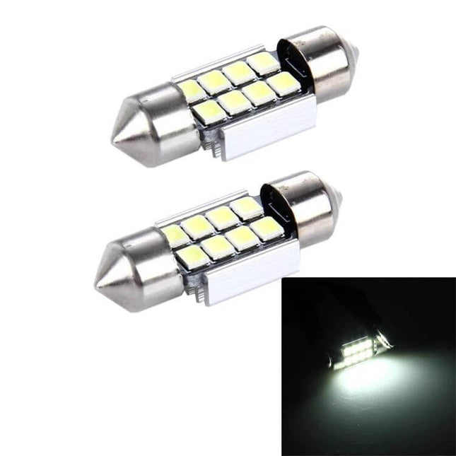 Car Dome Lamp LED Reading Light 31mm For Vehicle Interior – dual 31mm aluminum alloy LED bulbs for dome/read lights, bright white cabin illumination
