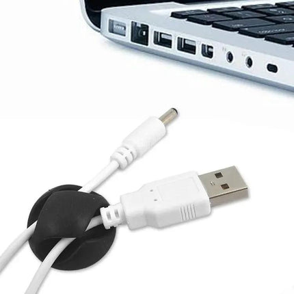 Double Hole Cable Clips for Home and Office Cord Organization