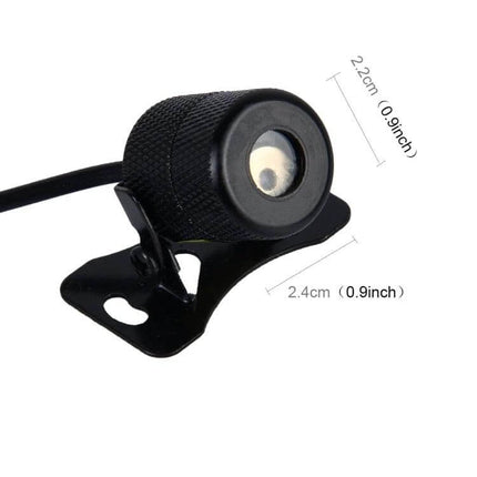 Car And Motorcycle Rear Alarm With Six Pattern Laser Fog Light compact black laser fog lamp on adjustable bracket for rear visibility