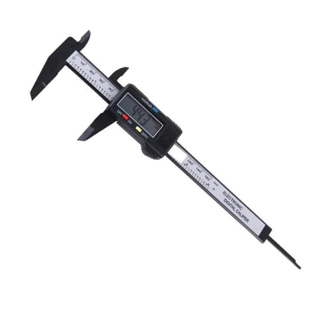 LCD Digital Vernier Caliper 150 mm For Quick Home Measurements - black 0–150mm LCD caliper with metric/inch display and depth gauge
