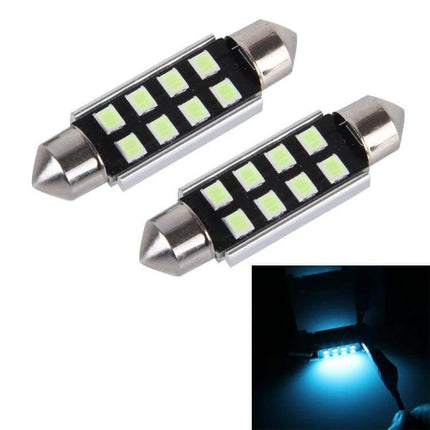 2-Pack Car Dome LED Reading Lights, 39mm for Car Interior Use - slim aluminum alloy 39mm LED modules for glare-free backseat reading