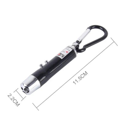 Compact Keychain LED Flashlight for Everyday Illumination and Detection