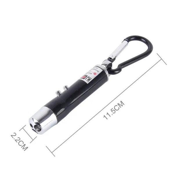 Compact Keychain LED Flashlight for Everyday Illumination and Detection
