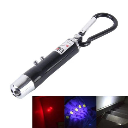 Compact Keychain LED Flashlight for Everyday Illumination and Detection