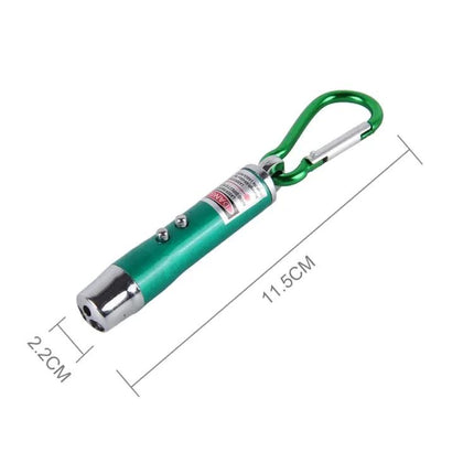 Compact Keychain LED Flashlight for Everyday Illumination and Detection