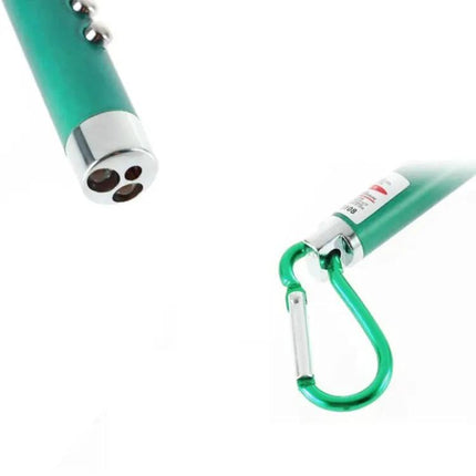 Compact Keychain LED Flashlight for Everyday Illumination and Detection