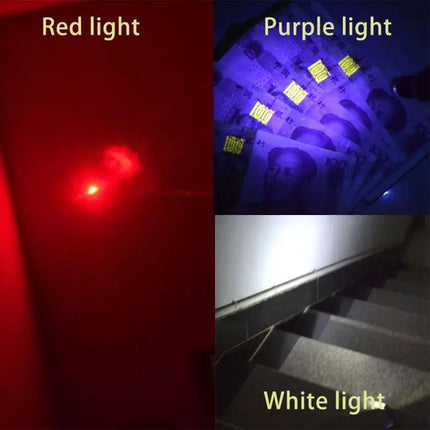Compact Keychain LED Flashlight for Everyday Illumination and Detection