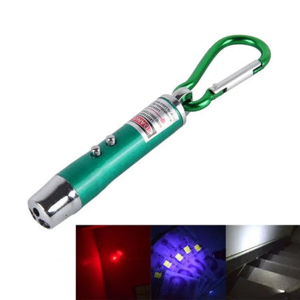 Compact Keychain LED Flashlight for Everyday Illumination and Detection