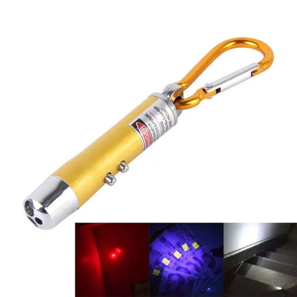 Compact Keychain LED Flashlight for Everyday Illumination and Detection