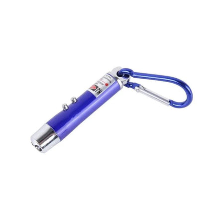 Compact Keychain LED Flashlight for Everyday Illumination and Detection