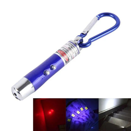 Compact Keychain LED Flashlight for Everyday Illumination and Detection