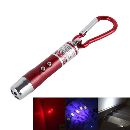 Compact Keychain LED Flashlight for Everyday Illumination and Detection