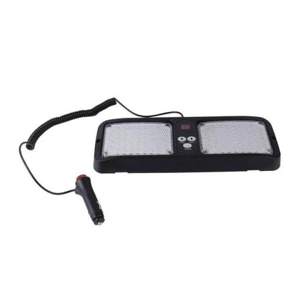 LED Car Warning Light Waterproof For Emergency Roadside Use - dual 86-LED waterproof lamps, sunshade mount with 12 flash patterns for roadside emergencies