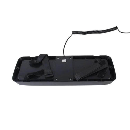 LED Car Warning Light Waterproof For Emergency Roadside Use - compact dual-lamp unit with straps and coiled power cable for sunshade mounting