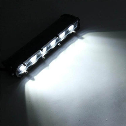 LED Spot Light 30 Degree Adjustable For Vehicles And Boats - 18W 6x3W Cree LEDs compact black unit projecting narrow 30° beam for vehicle and boat use