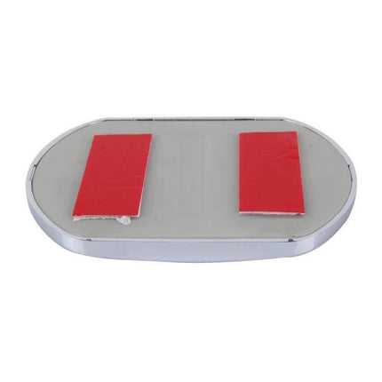 Wide Angle Rear View Mirror for Truck Blind Spots, 14cm x 10.5cm - oval adhesive-mounted mirror with red mounting pads for improved truck rear visibility