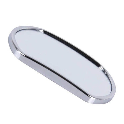 Wide Angle Rear View Mirror for Truck Blind Spots, 14cm x 10.5cm - oval chrome-backed mirror to reduce blind spots and improve rear visibility