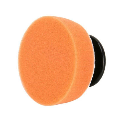 Round High-Density Car Polishing Sponge for Vehicle Cleaning - orange round foam pad for buffing and finishing after wash