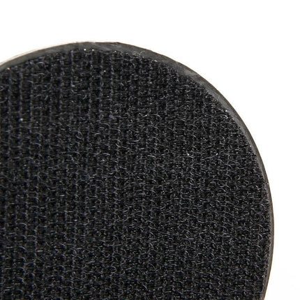 Round High-Density Car Polishing Sponge for Vehicle Cleaning – close-up of round black hook-and-loop backing pad for polishing sponge