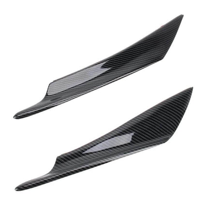Set of 4 Car Flank Decorative Stickers for Vehicle Styling - carbon fiber-look side trim decals, easy-apply protective styling